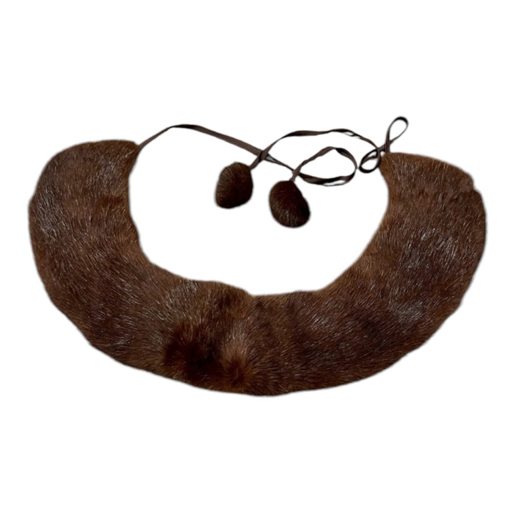 Vintage Dyed Japanese Mink Collar Baar & Beards Top Hit Fashion